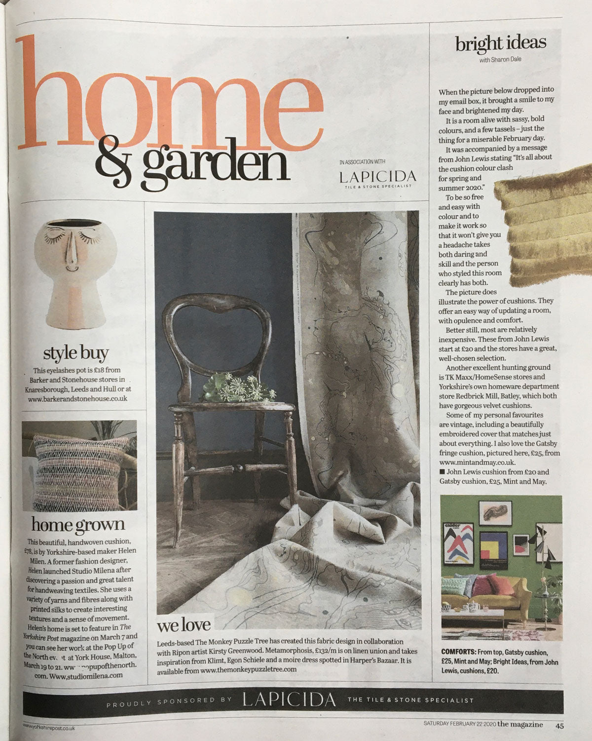 Yorkshire Post features 'Metamorphosis'