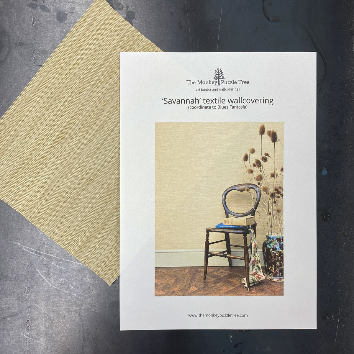 Savannah Plain superwide textile wallcovering