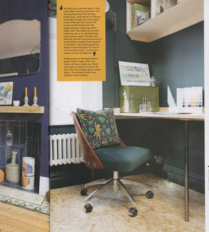 Real Homes magazine featuring How the Leopard got his Spots cushion by The Monkey Puzzle Tree