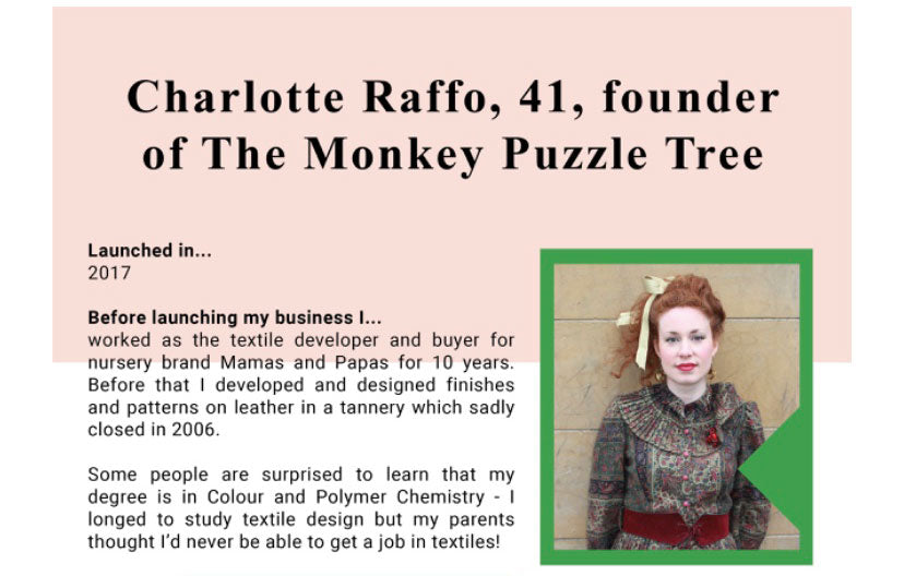 Interview with our founder, Charlotte Raffo thanks to UKFT Rise