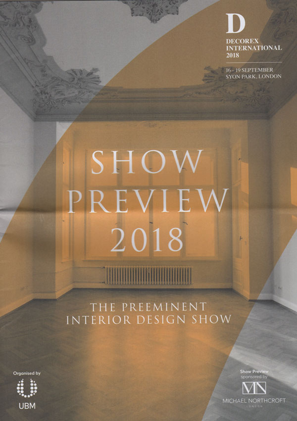 Decorex International Show Preview 2018