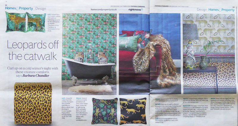 The Evening Standard - 'Leopards off the Catwalk' featuring The Monkey Puzzle Tree