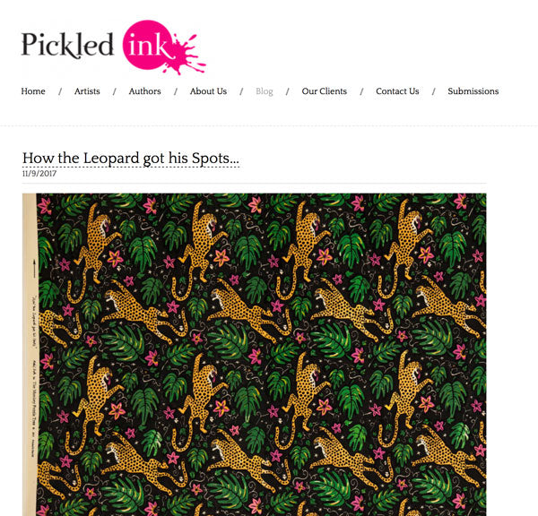 London illustration agency Pickled Ink on Alexis Snell and 'How the Leopard got his Spots'