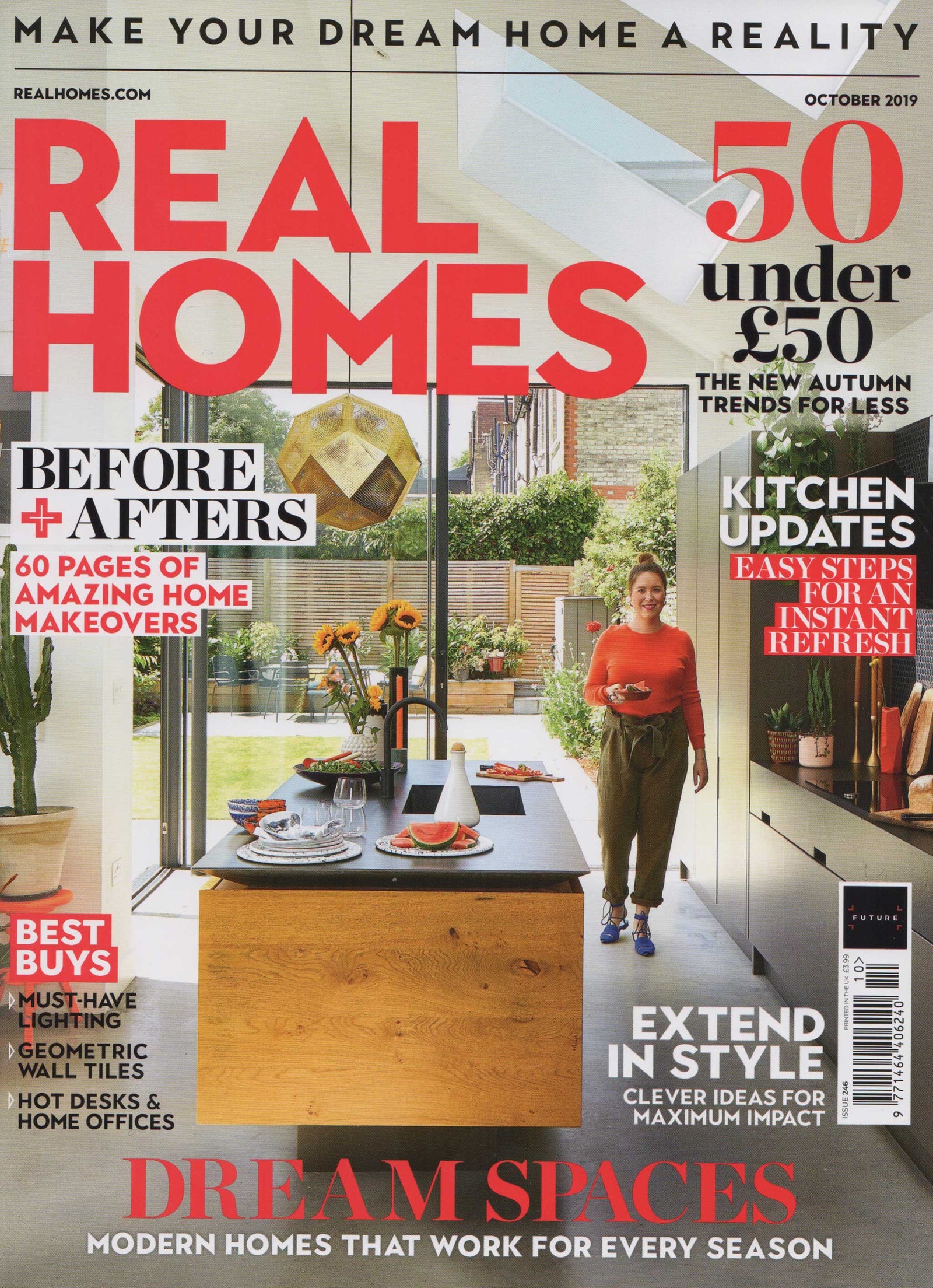 Real Homes Magazine features 'How the Leopard got his Spots' velvet and cushion