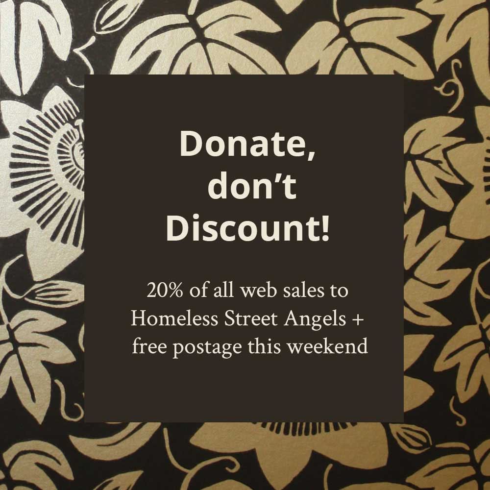 20% to Charity Homeless Street Angels and Free Postage this Black Friday Weekend