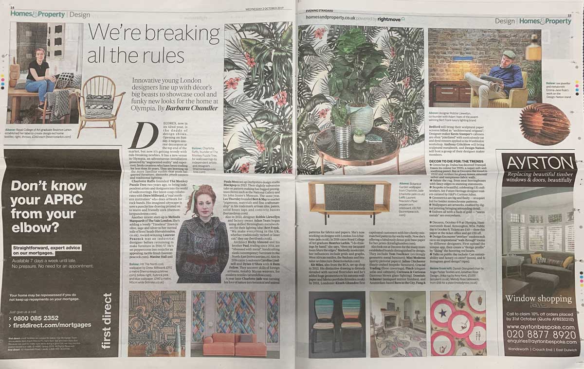 'We're breaking all the Rules' Evening Standard