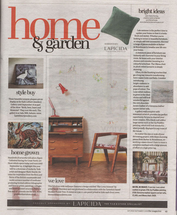 The Yorkshire Post Magazine September 1st 2018 Home and Garden - She Chose Science superwide wallpaper