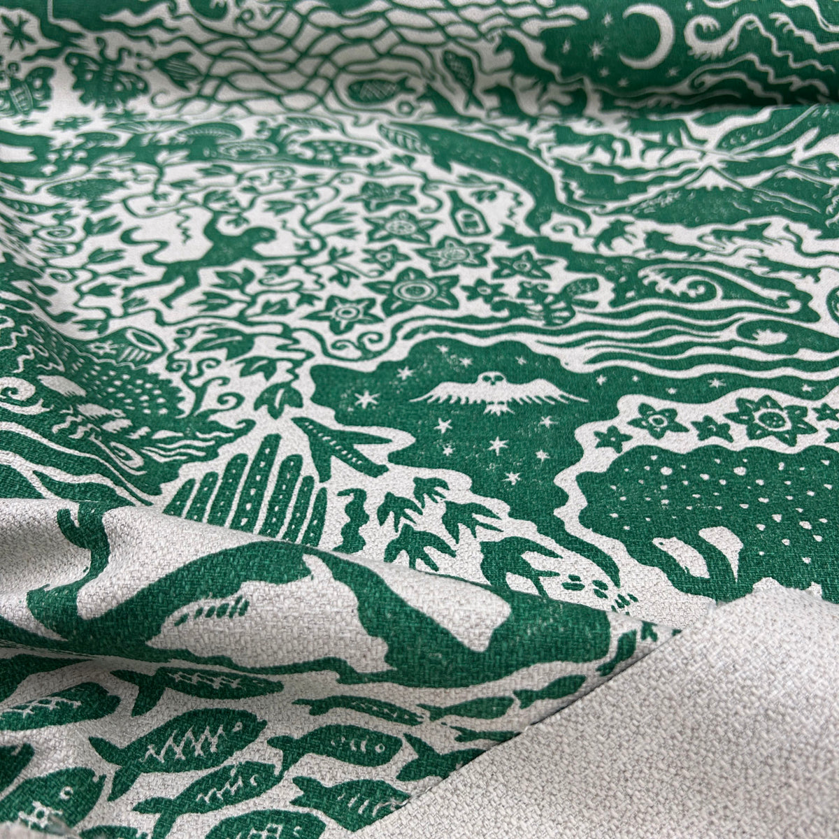 All Tomorrow's Futures Fabric - Seaweed Green