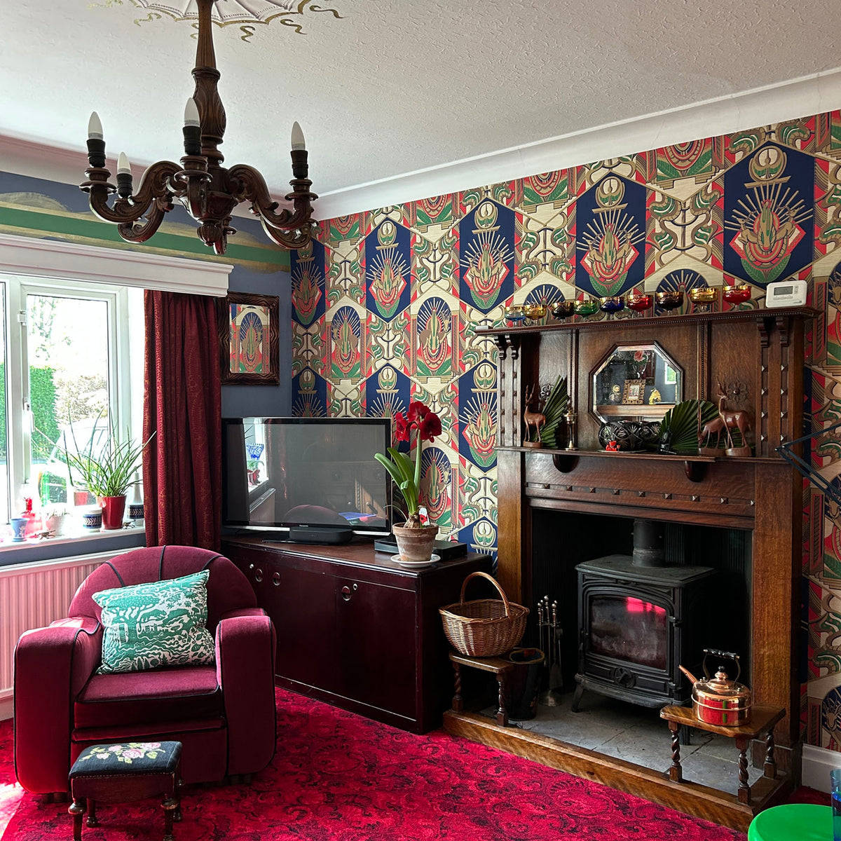 Art deco living room curated eclecticism 