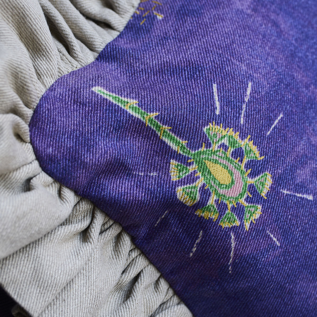 Celestial Promenade large frilled cushion