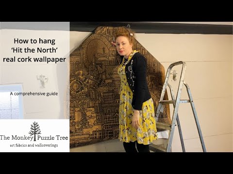 How to order and hang real cork Hit the North wallpaper
