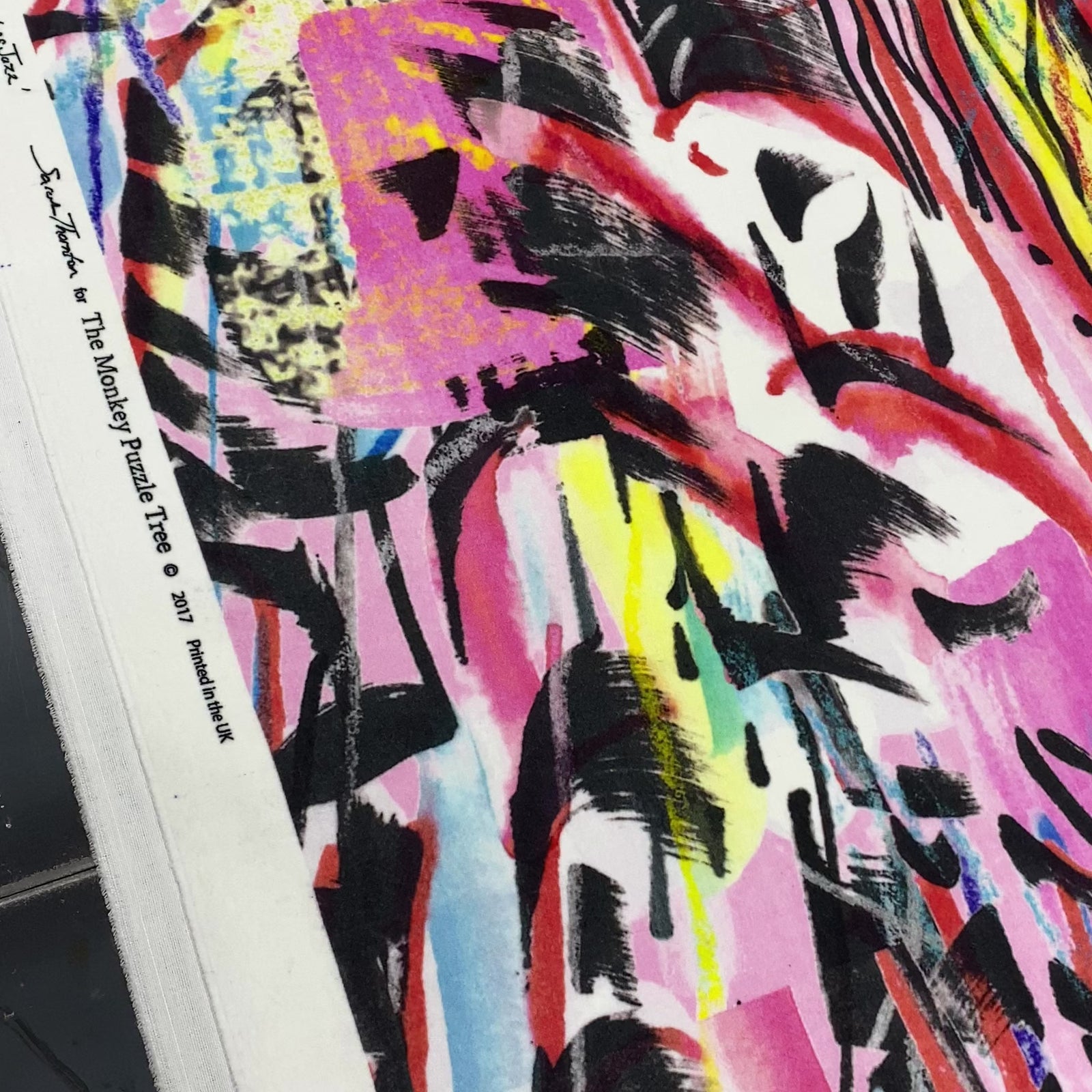 Vibrant printed upholstery and curtain velvet