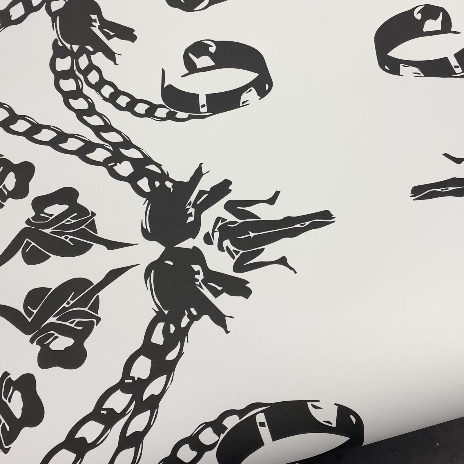 Wallpaper featuring chains and handcuffs