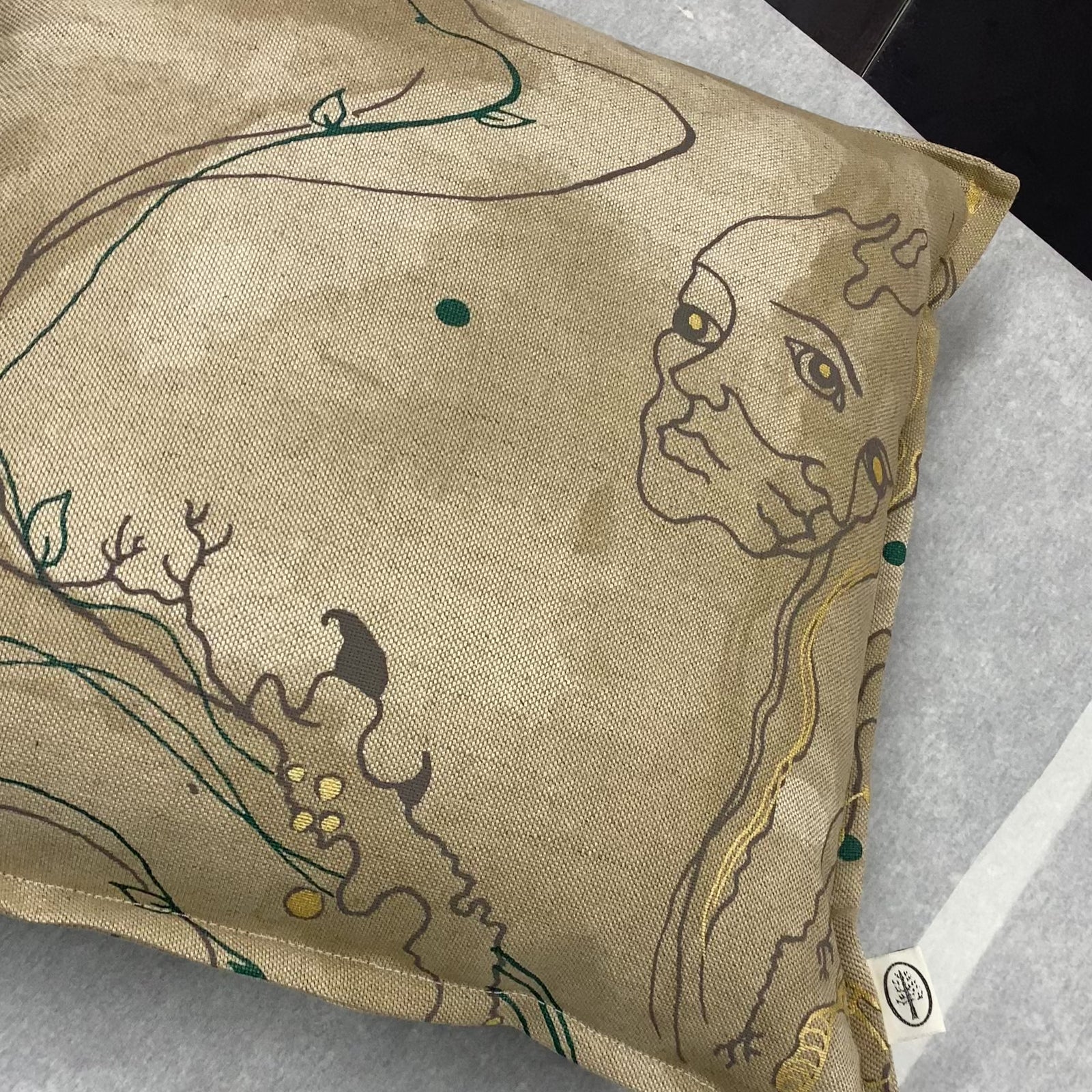 Large Metamorphosis Linen Union Cushion