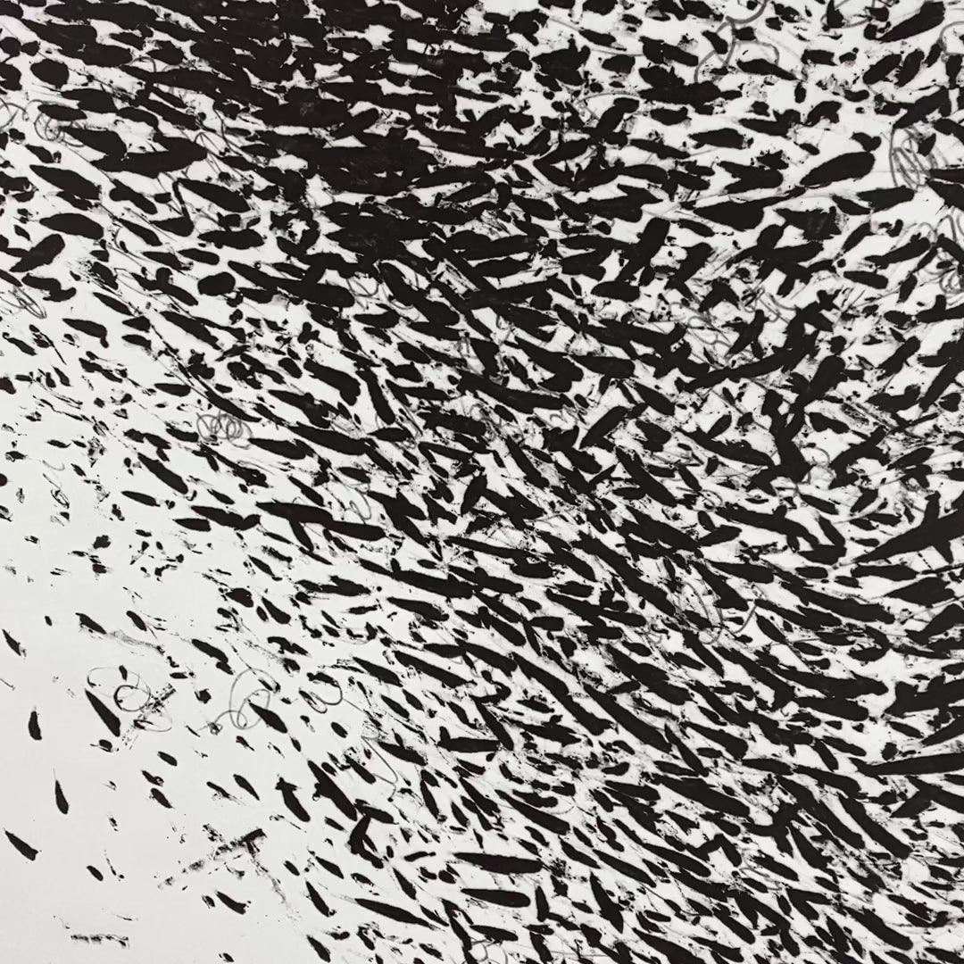 Minimalist wallpaper panels black and white artist designed