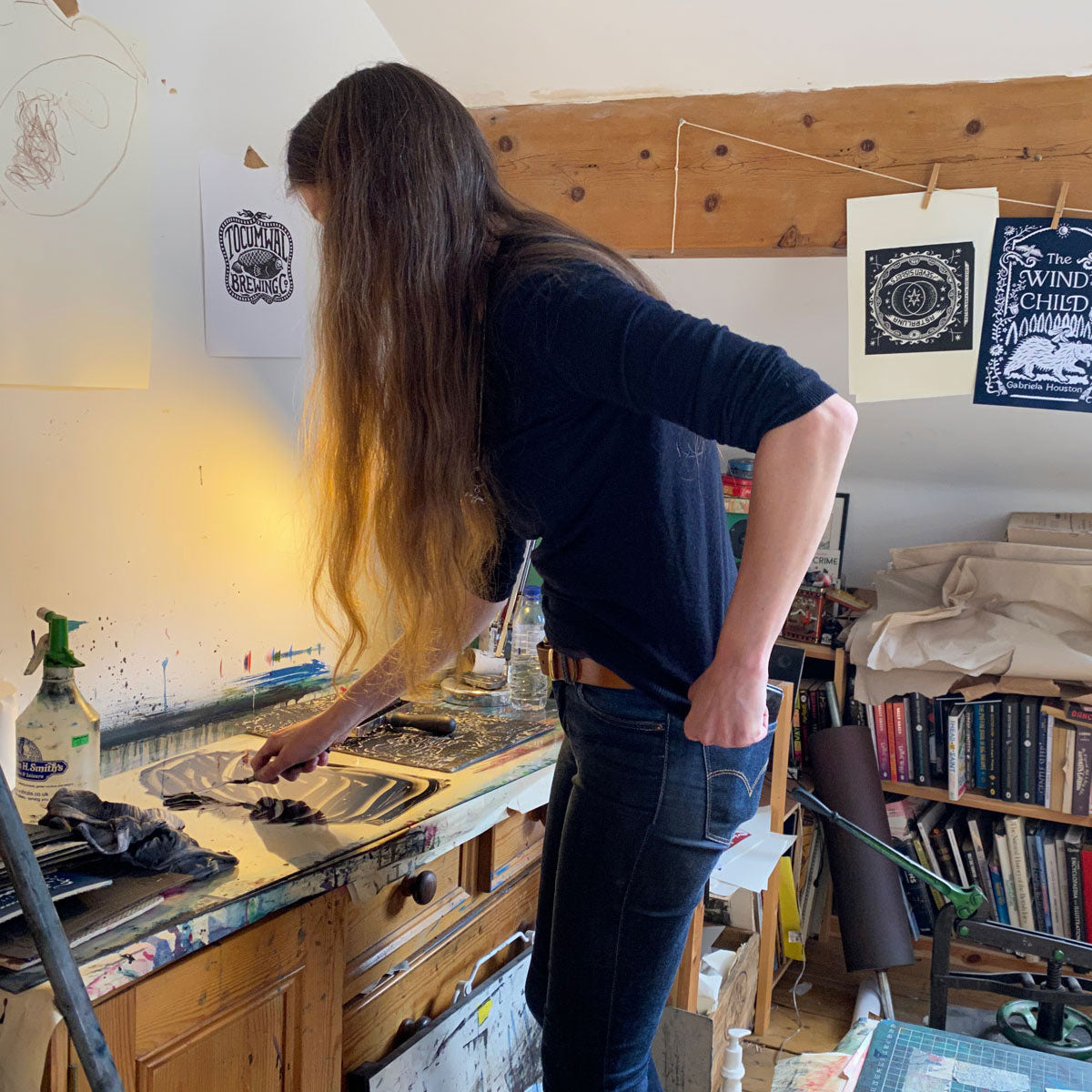 All Tomorrow's Futures Fabric - Ocean Blue