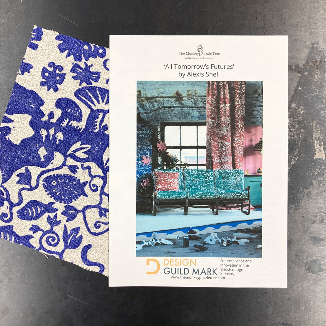 All Tomorrow's Futures Fabric - Ocean Blue