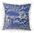 English made cushion with climate change lino print design