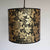 Black and Gold Passion flower large tall pendant lampshade