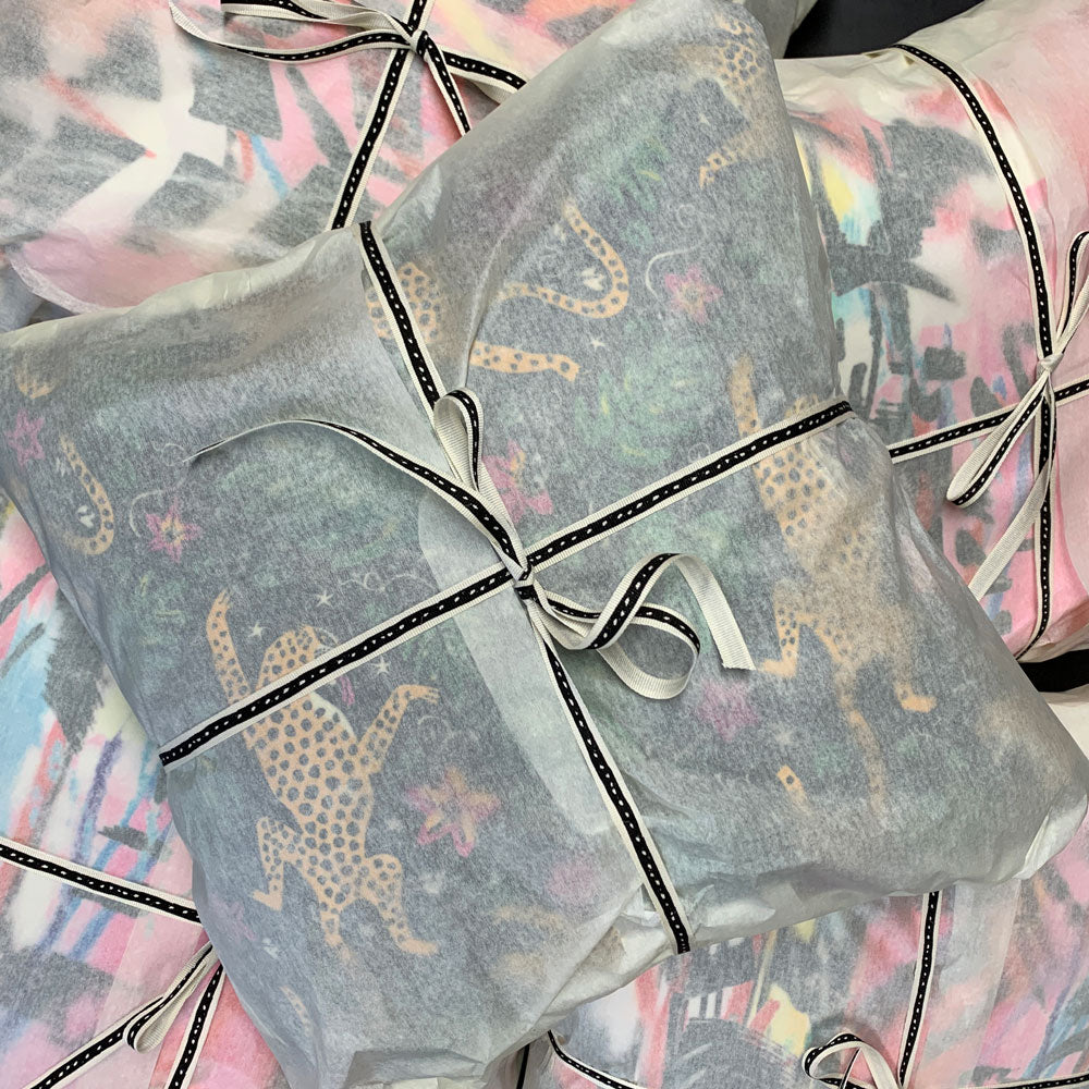 Cushions by the Monkey Puzzle Tree all wrapped up