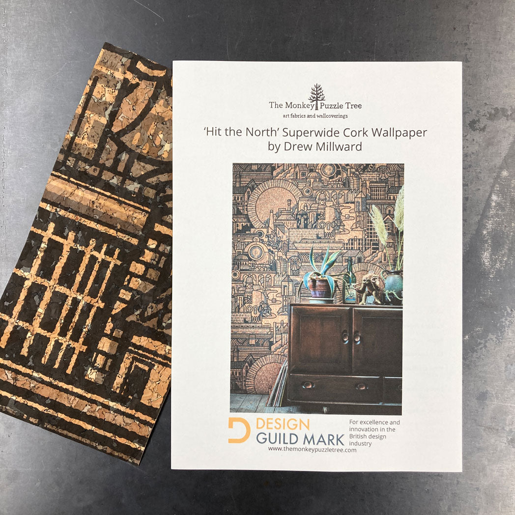 Hit the North Superwide Cork Wallpaper