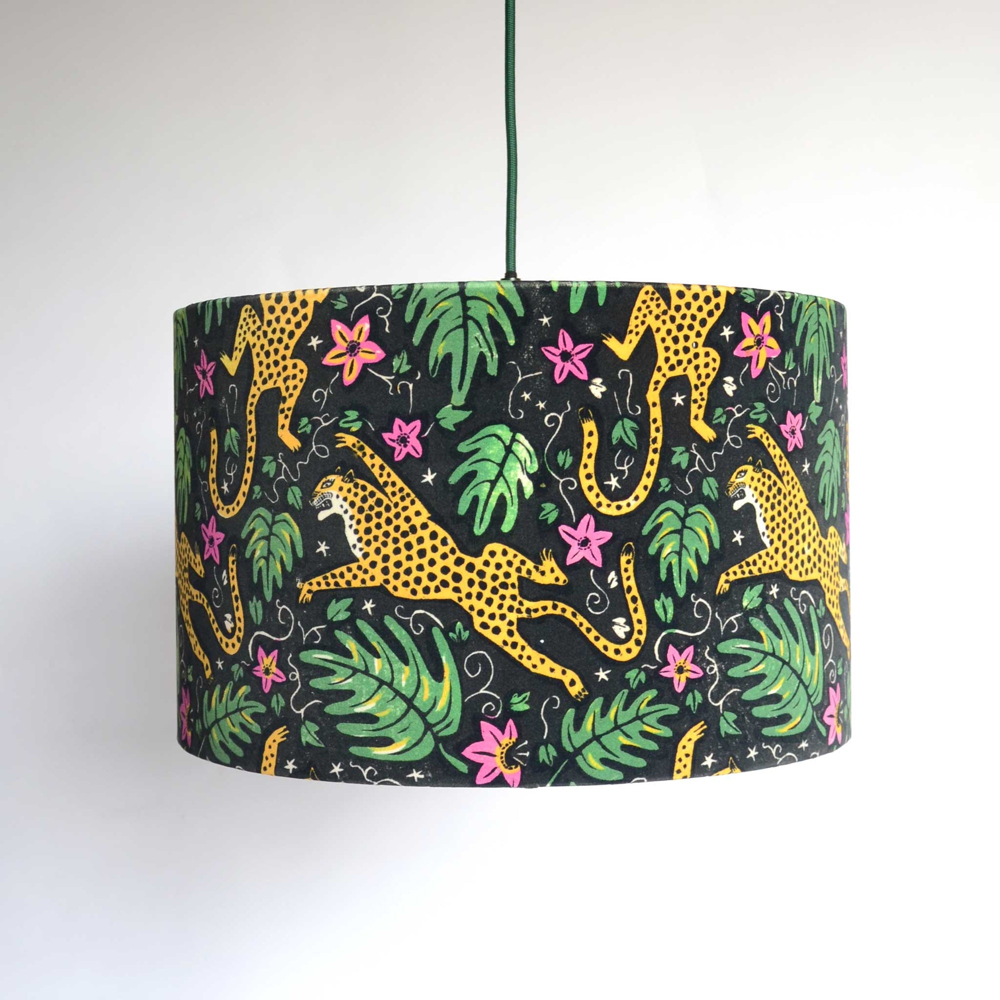 How the Leopard got his Spots lampshade on lamp base by Kinkatou