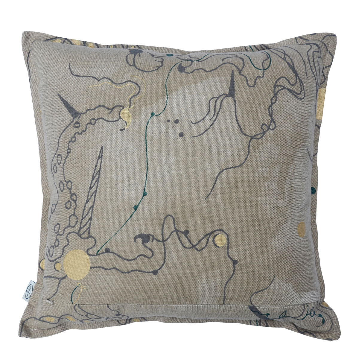 Large Metamorphosis Linen Union Cushion