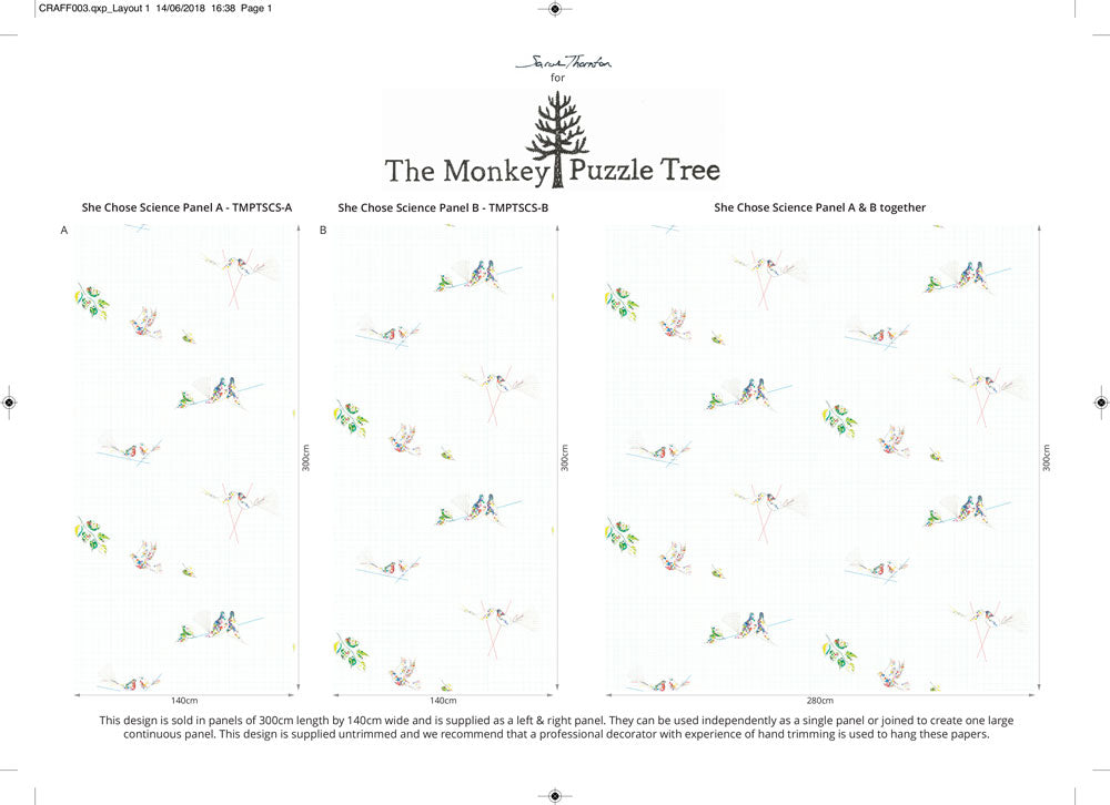 She Chose Science superwide wallpaper