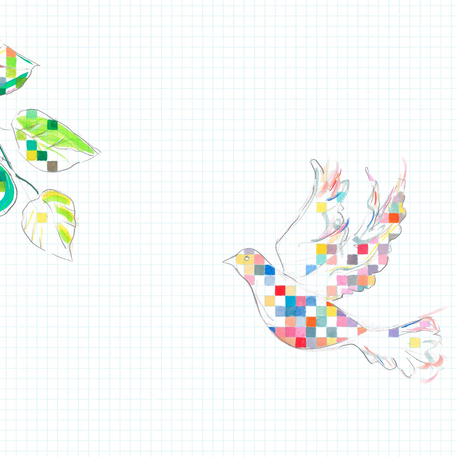 She Chose Science Superwide Wallpaper by Sarah Thornton for The Monkey Puzzle Tree