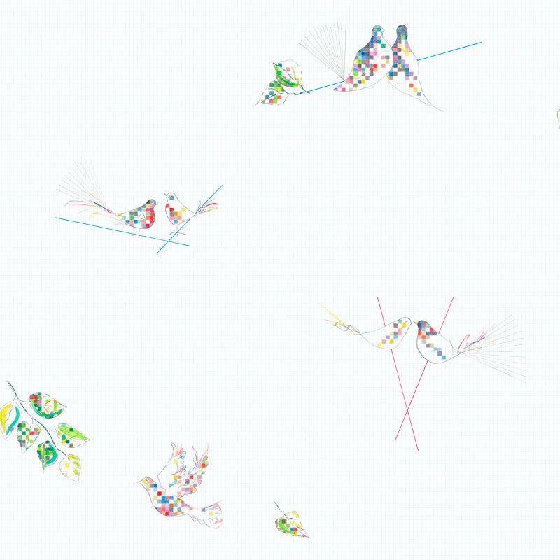 She Chose Science Superwide Wallpaper by Sarah Thornton for The Monkey Puzzle Tree Full Repeat