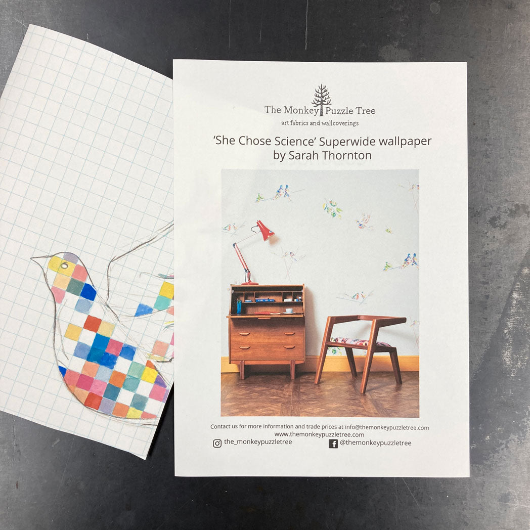 She Chose Science superwide wallpaper