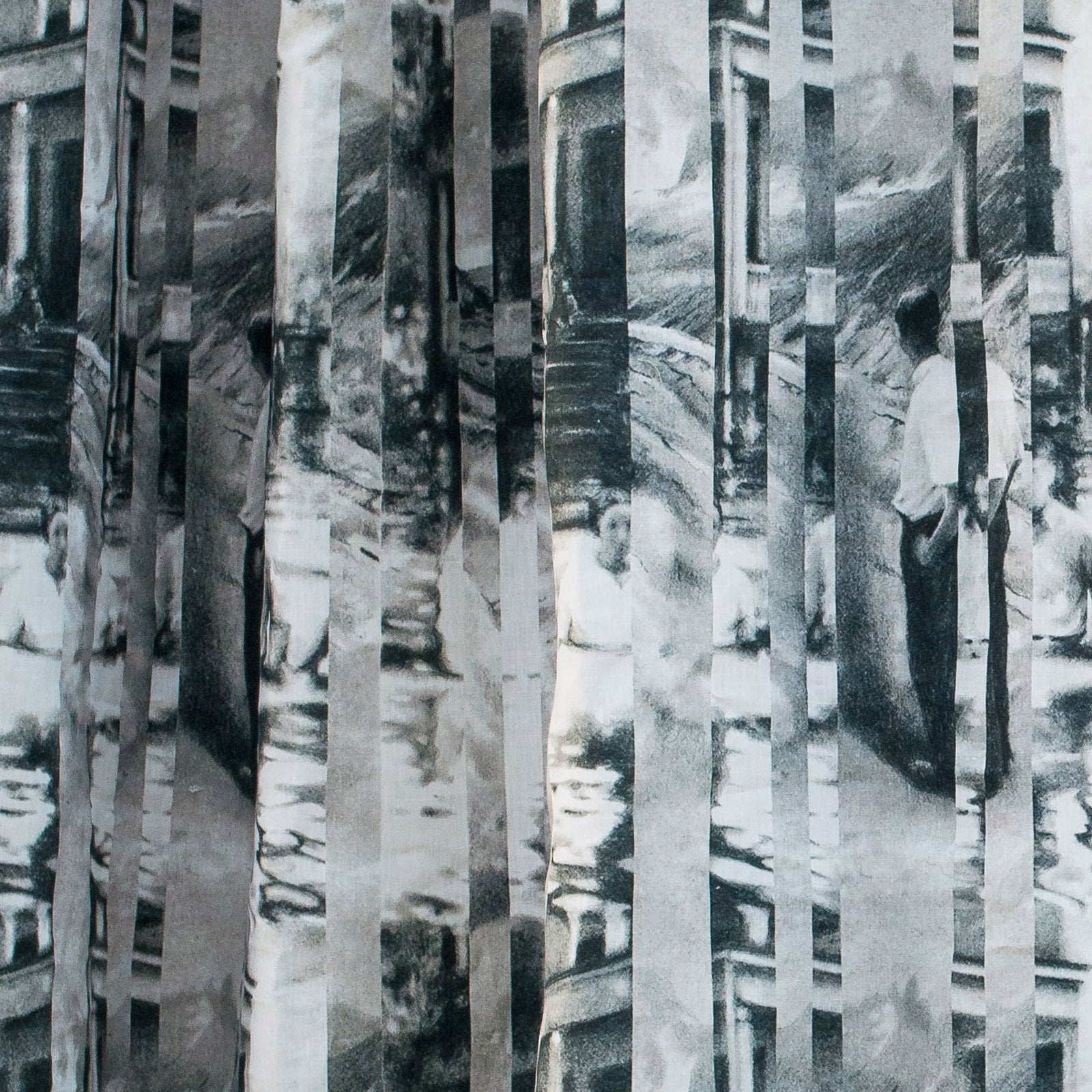 Between Certainty and Oblivion linen by The Monkey Puzzle Tree details