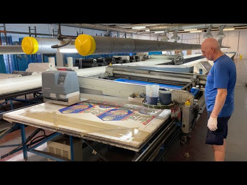 Blues Fantasia superwide textile wallcovering